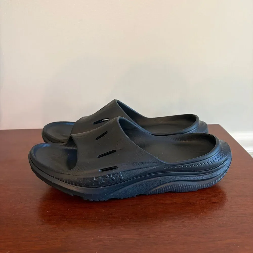 Hoka One One Ora Recovery Slide 3 Black Mens Size 12 US